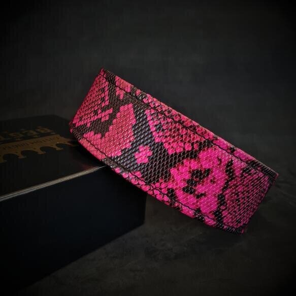 Halsband "Python-pink" groß
