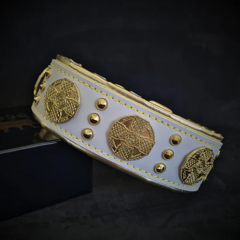 Halsband"Maximus" groß weiß